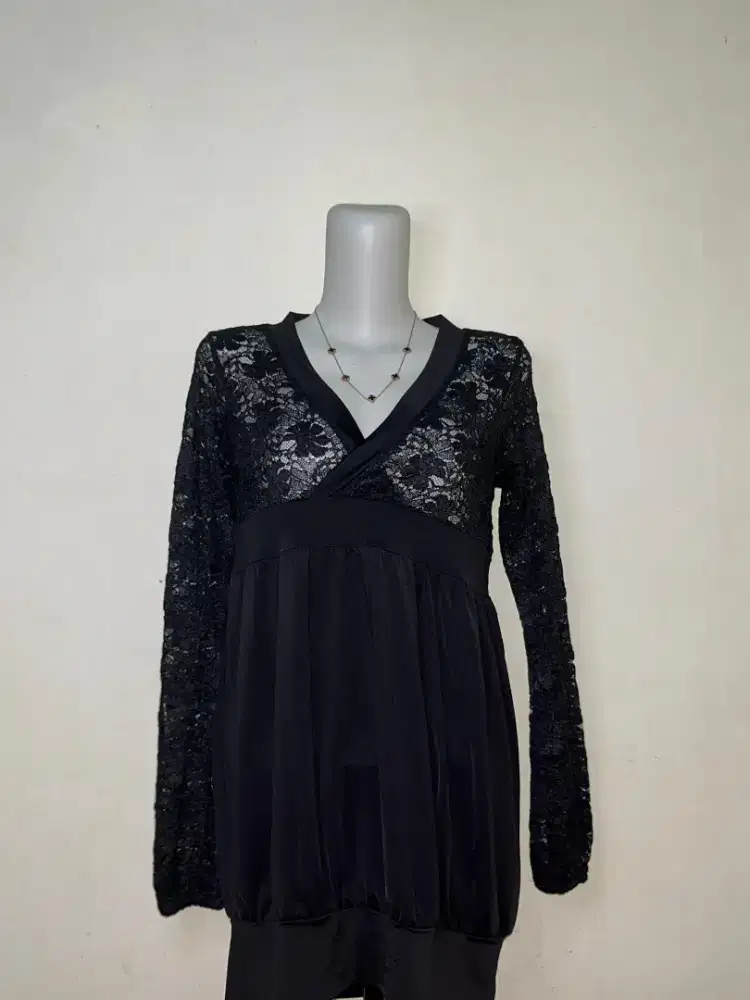 Dress mini wanita transparan