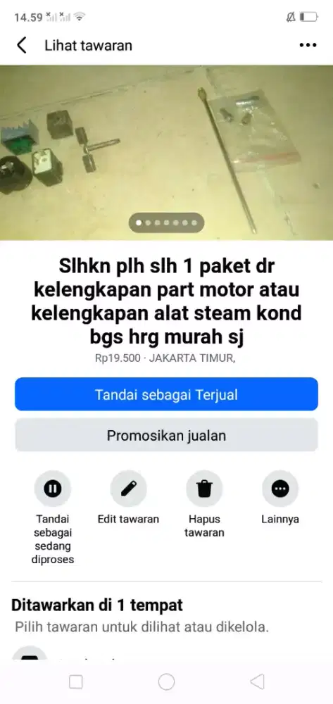 Slhkn plh slh 1 dr part.sepeda/motor atau sblh nya mgkn perlu