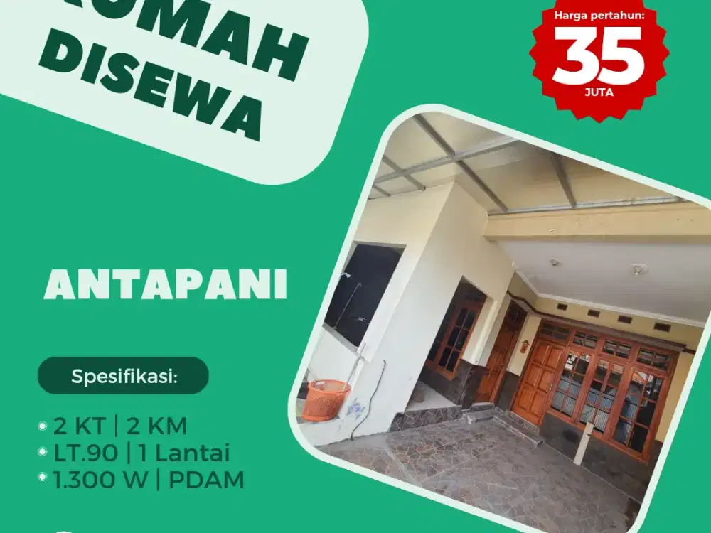 Rumah Antapani Bandung dkt Arcamanik Kiaracondong Mandalajati Buahbatu
