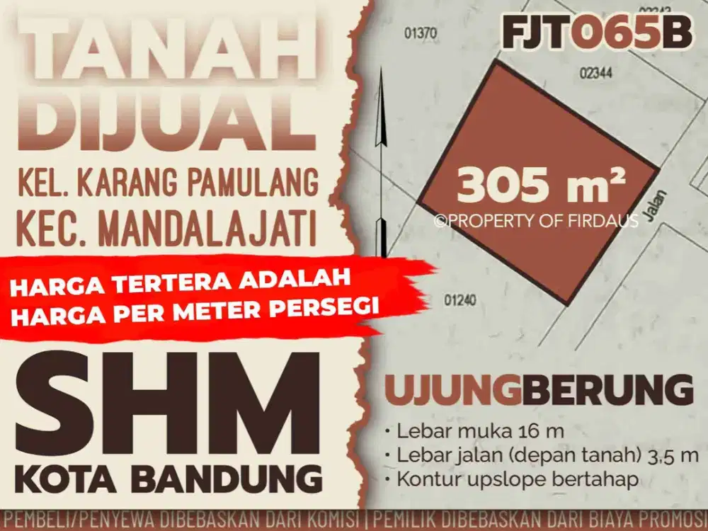 Tanah 305m Girimande Uber Bandung Cikadut Jatihandap Nasution