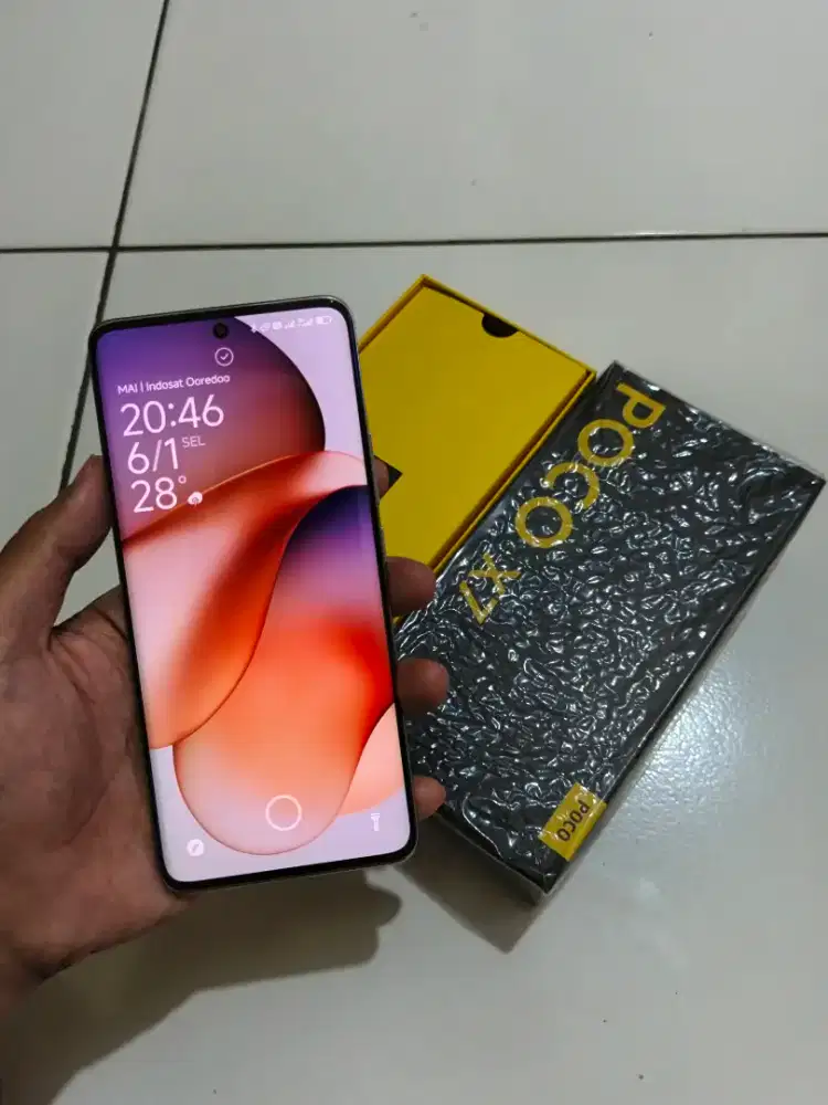 Poco x7 5g 8/256 fullset mulus