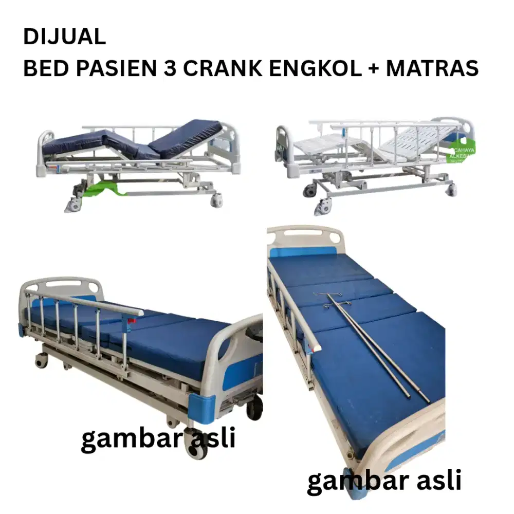 BED tempat tidur pasien 3 crank