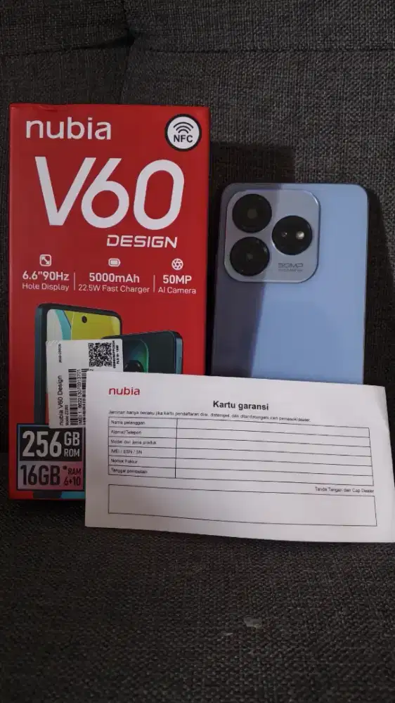 NUBIA ROM 256 RAM 16