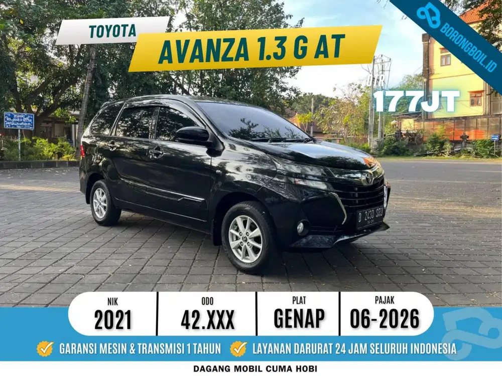 Toyota Avanza 1.3 G matic A/T 2021 Hitam Metalik