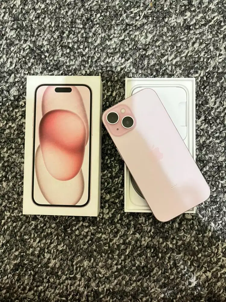 Preloved Iphone 15 128gb PINK
