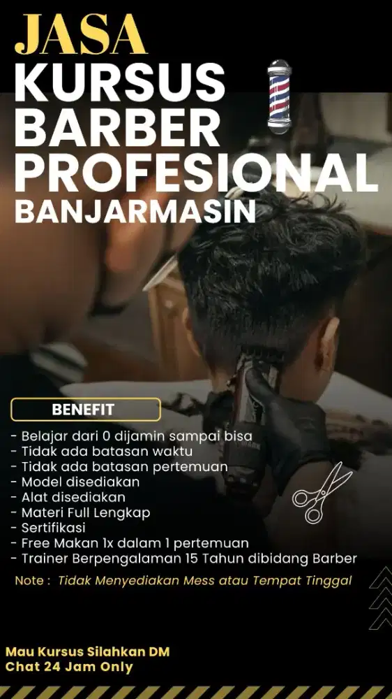 Kursus Barbershop Profresional Banjarmasin