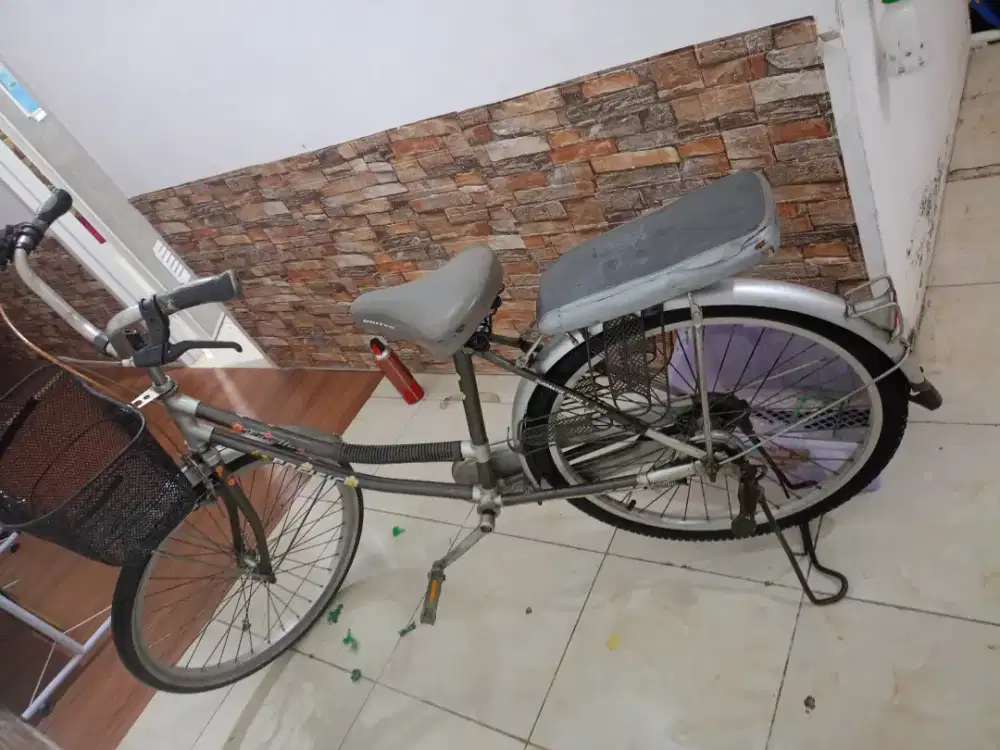 Sepeda united lama bekas - ban baru - taman royal