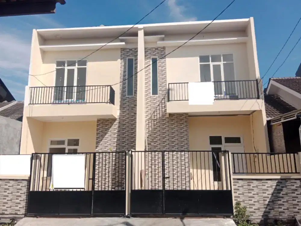 Rumah Modern 2 Lantai, 3KT, 2KM Di Perum. Gunung anyar Emas Selatan