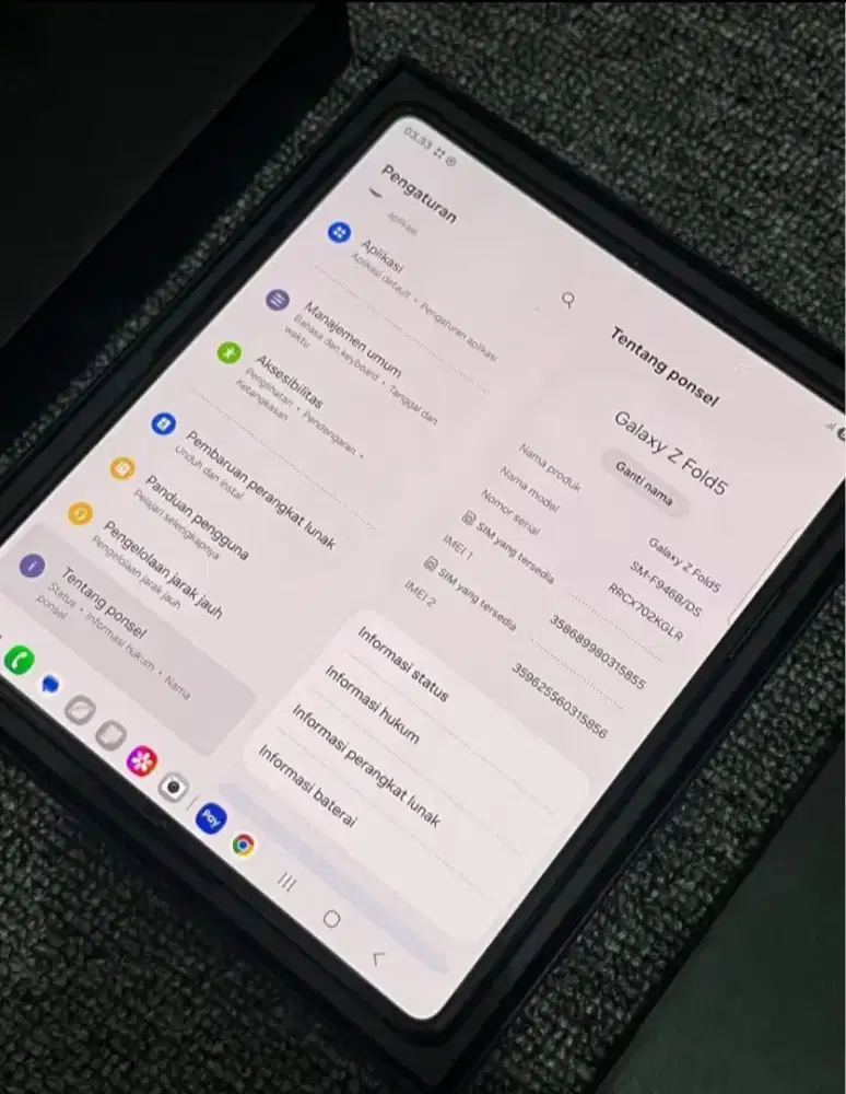 Samsung zfold 5 5g 12/512