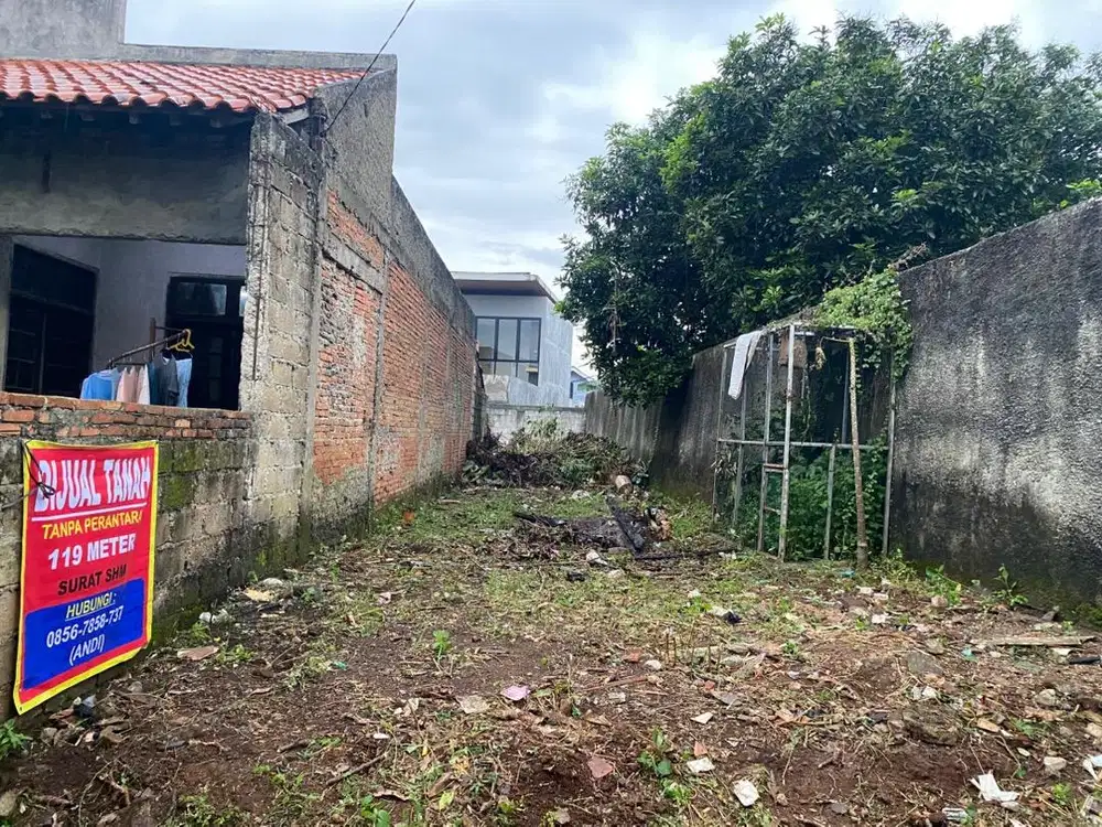 JUAL TANAH 119 Meter.