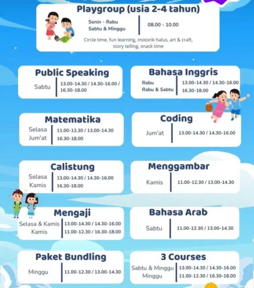 Pengajar kursus sekaligus admin