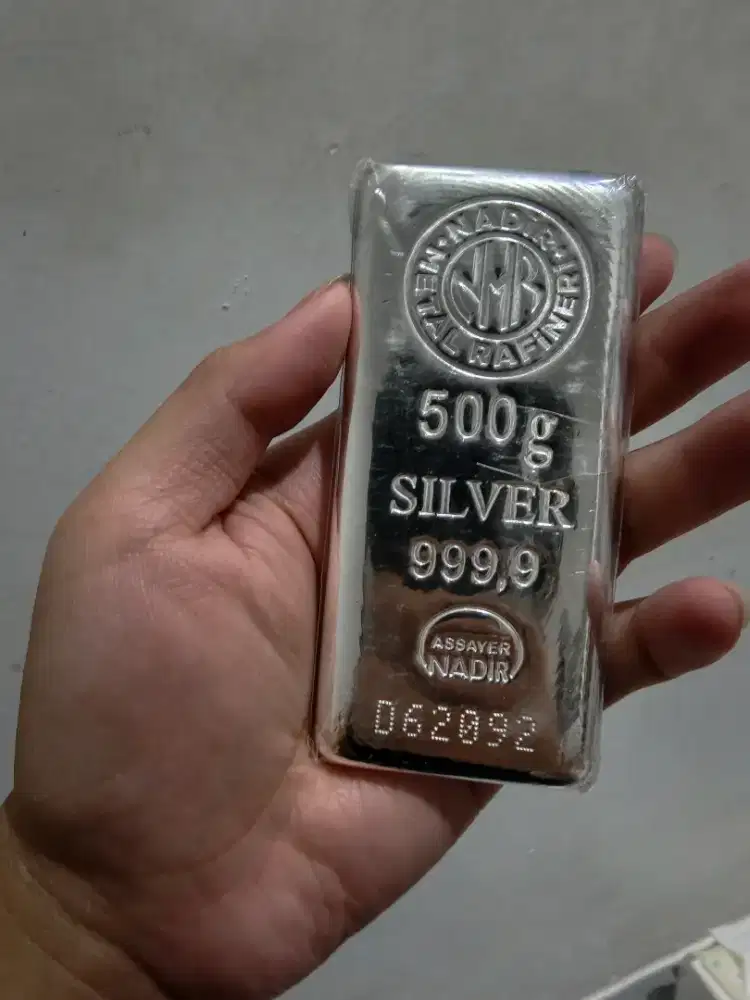 Perak Silver Nadir 500gr sertifikat LBMA