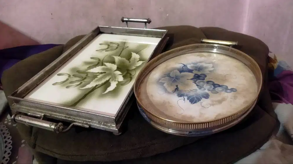 Nampan keramik jadul/antik