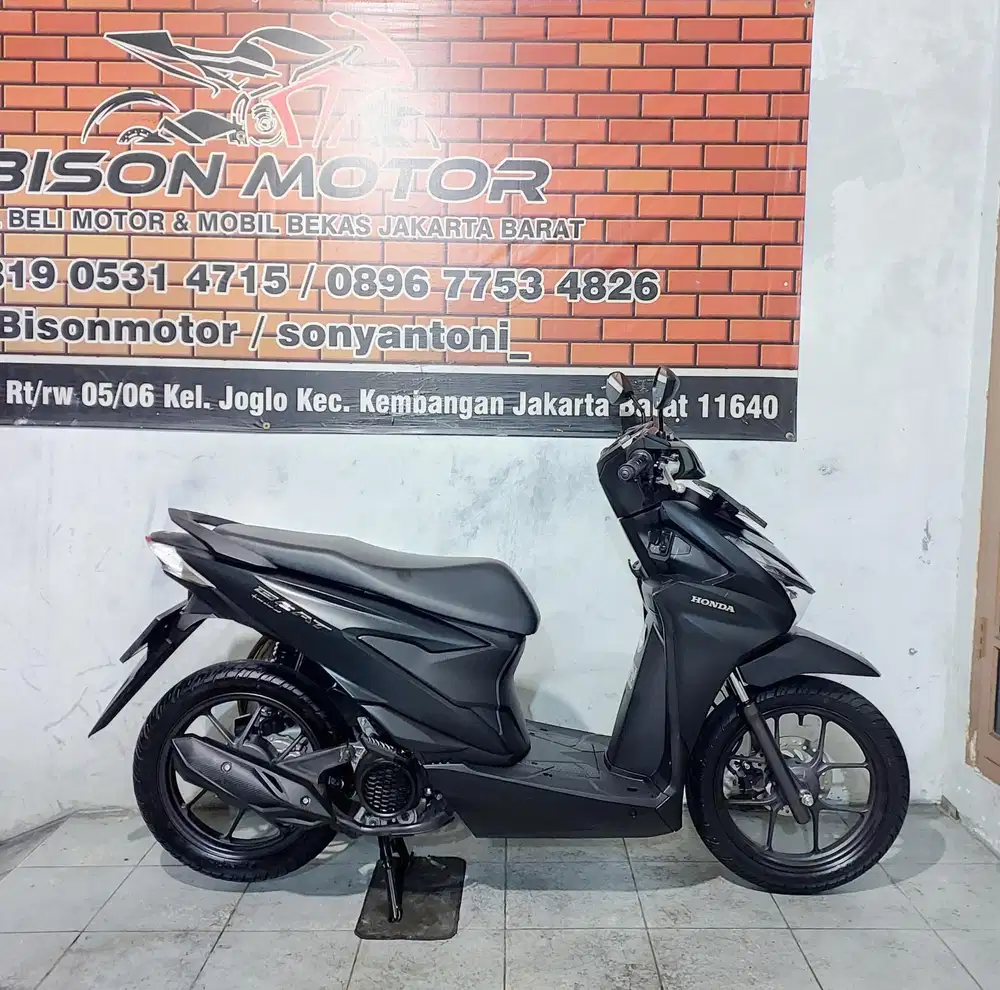 HONDA BEAT DELUXE SMARTKEY KEYLESS 110 CBS ISS TAHUN 2025 MEWAH HITAM