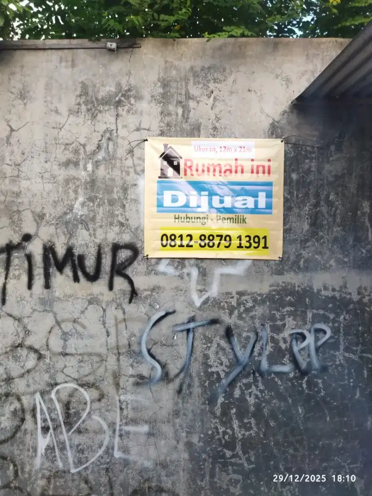 Dijual Rumah di Jalan Melinjo Lorong III, dekat Jl. Cemara