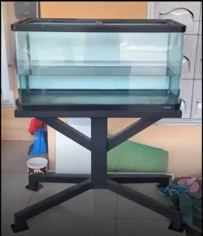 Akuarium kaca bending 90x45x45cm