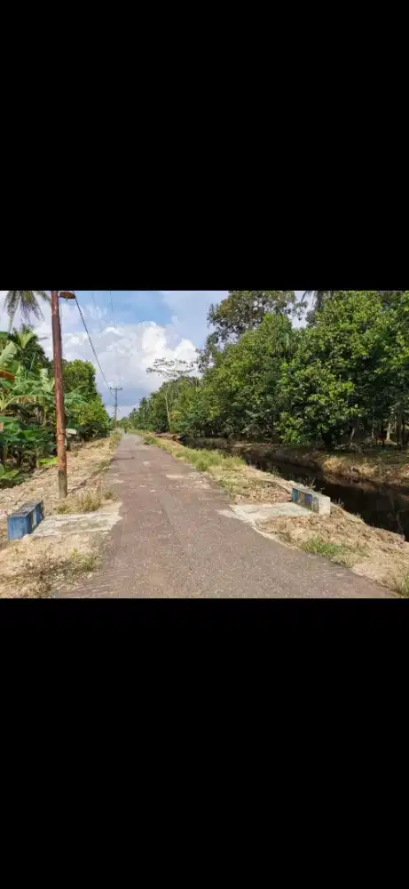 Tanah luas tepi jalan perdamaian parit wak gatak kotabaru
