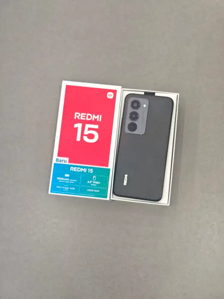 Redmi 15 8/128 GB Fullset second Seperti baru