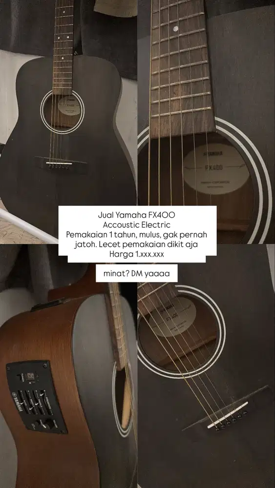 GITAR ACCOUSTIC ELECTRIC YAMAHA FX400