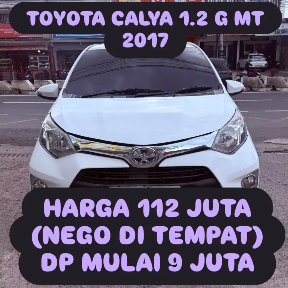 TOYOTA CALYA 1.2 G MT 2017 DP 9 JUTA