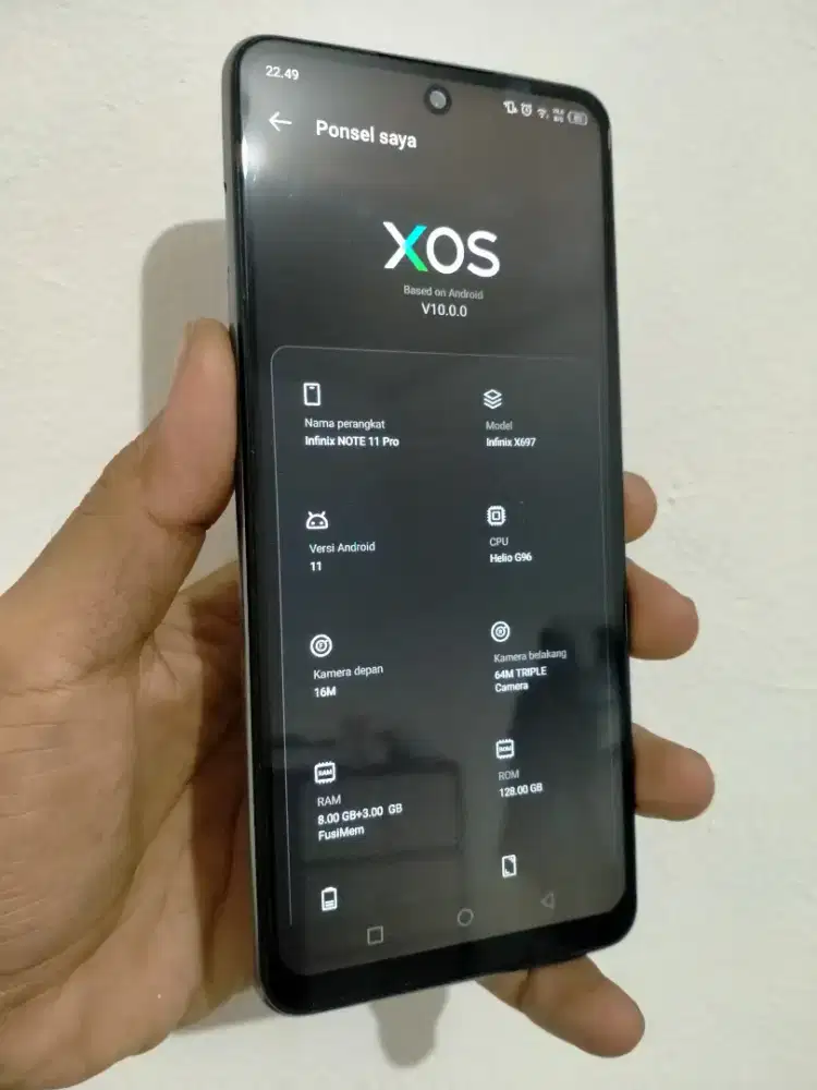 INFINIX NOTE 11 PRO 8/128 HP+CAS BIASA