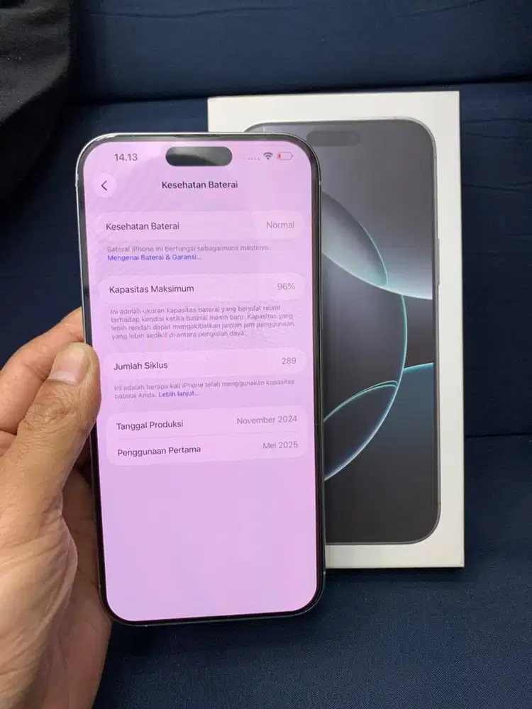 Iphone 16 pro max 256 silver tittanium