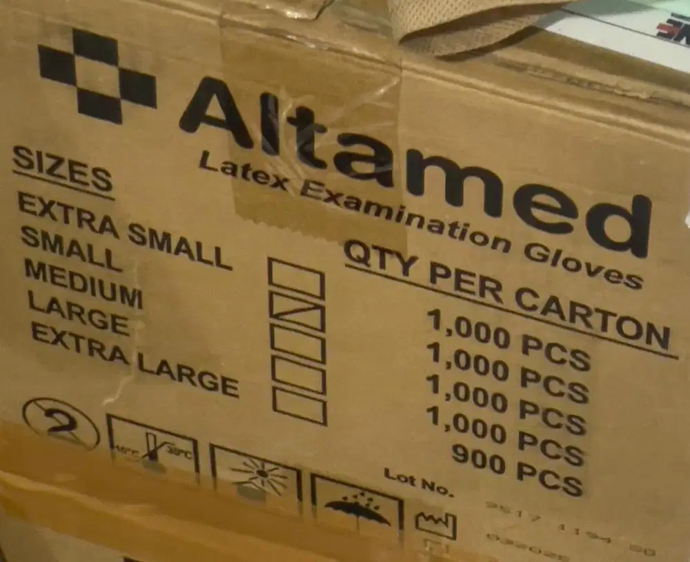 hand gloves sarung tangan medis merk Altamed size S