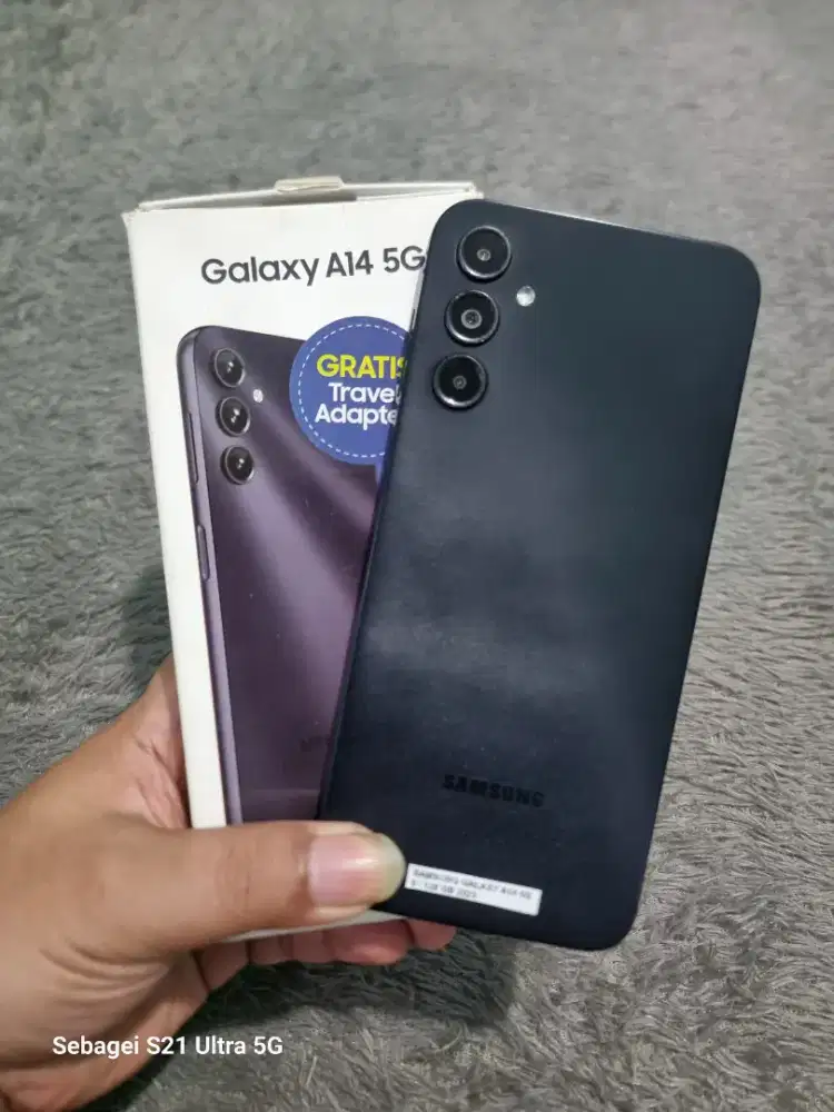 Samsung A14 5G NFC 12GB 6+6/128GB Murah, Siap Pakai (Lokasi Cicaheum)