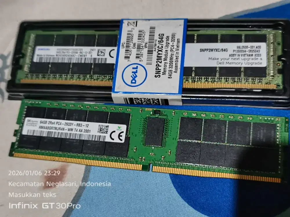 Ram server DDR4 64 GB ECC Reg / RDIMM
