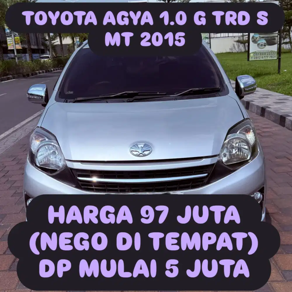 TOYOTA AGYA 1.0 G TRD S MT 2015 DP 5 JUTA