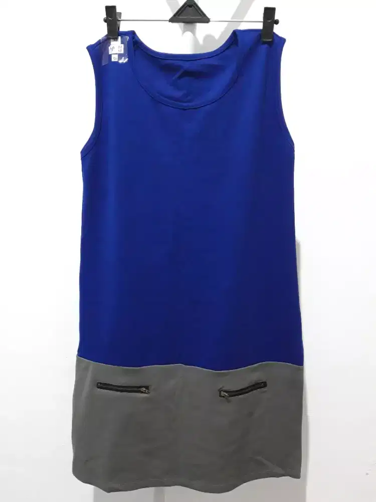 Preloved dress biru benhur