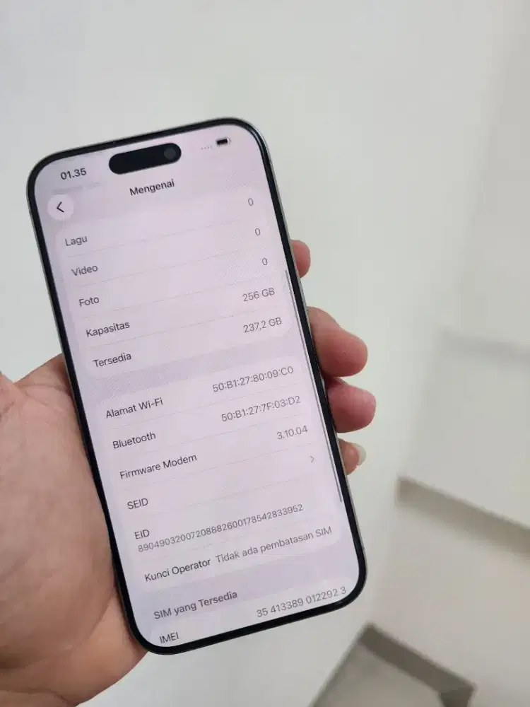 Iphone 15 Pro 256GB Natural Resmi Ibox
