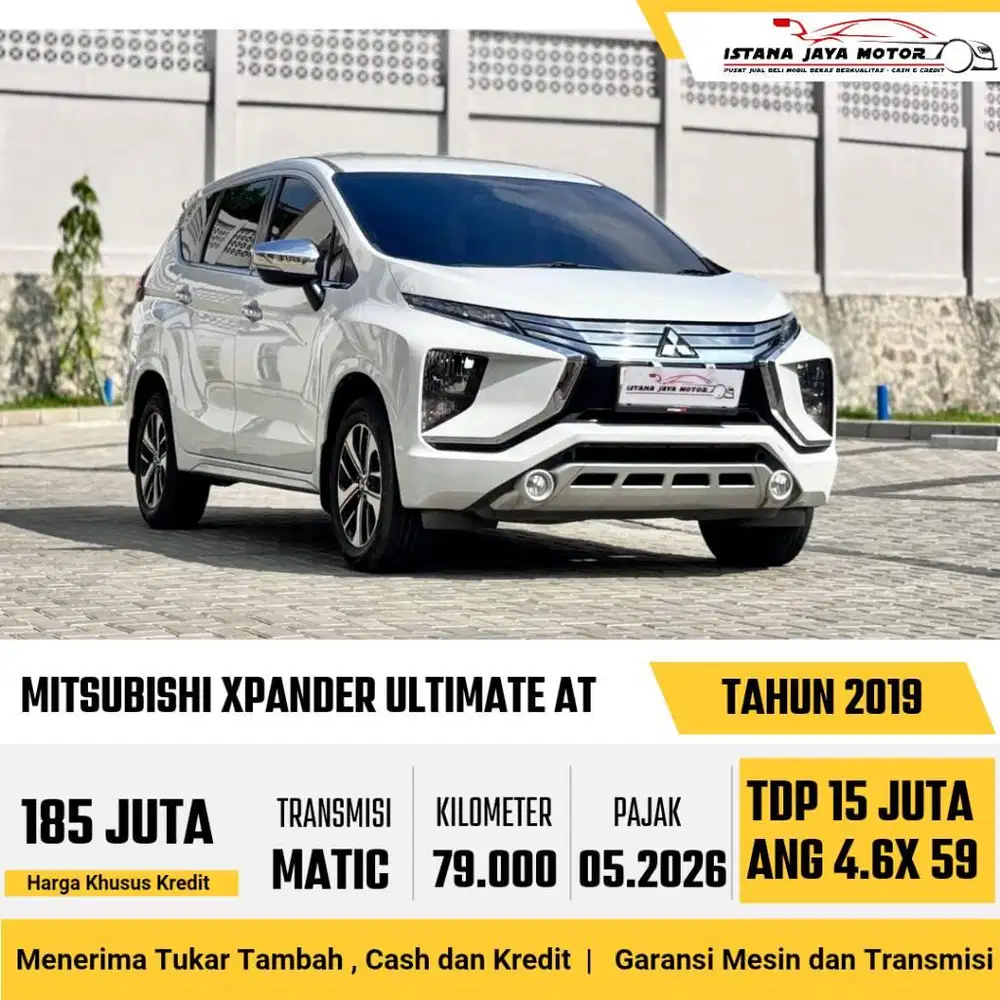 LOW KM Mitsubishi Xpander 1.5 Ultimate AT 2019 Putih
