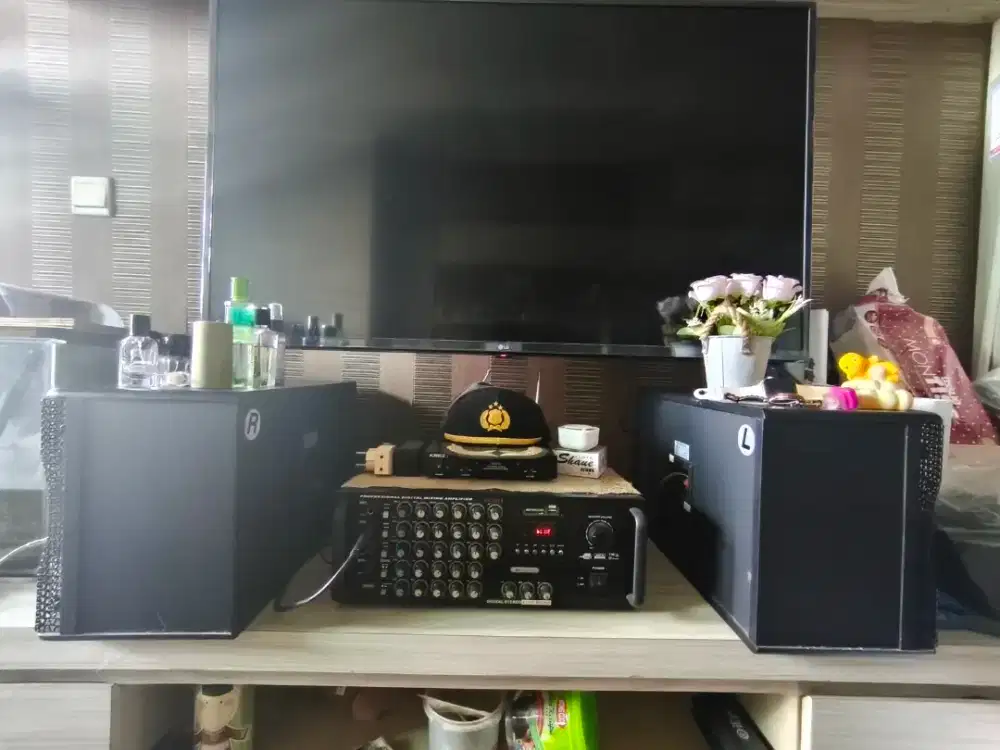 Amplifier speaker karaoke, Amplifier speaker KA-2208 SATU SET,