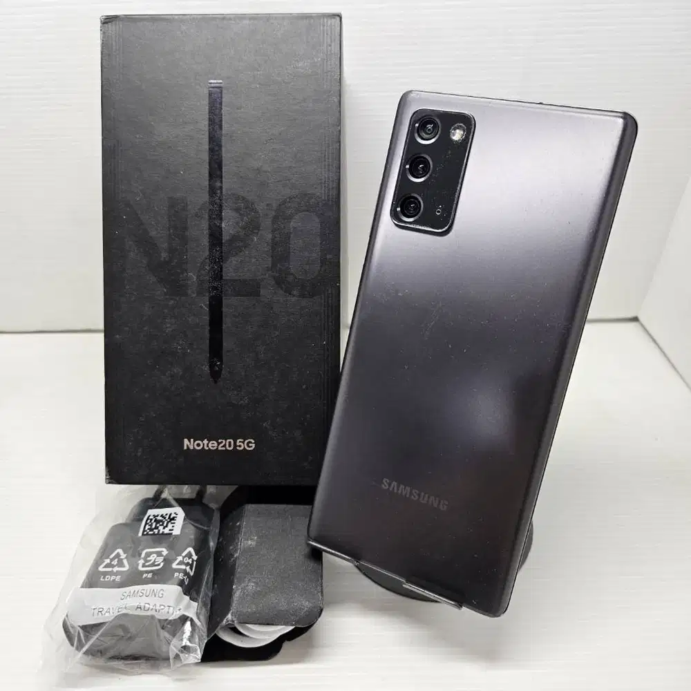 RARE! SAMSUNG GALAXY NOTE 20 5G SNAPDRAGON 8/128 FULLSET GREY NO MINUS