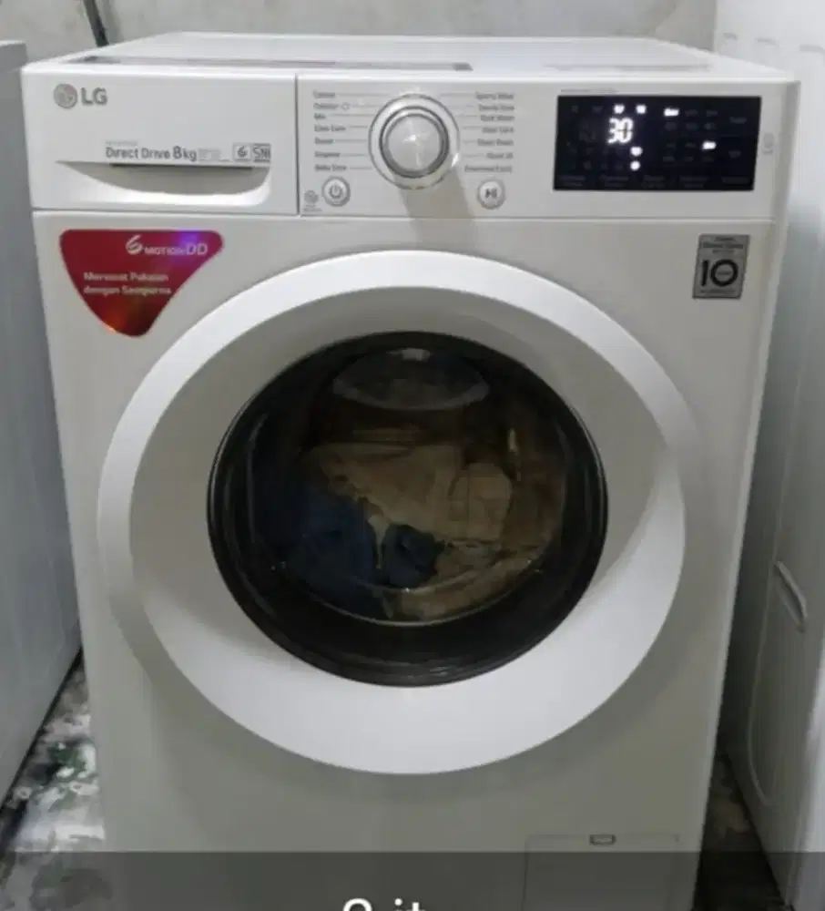 Mesin cuci merk LG kap 8 kg
