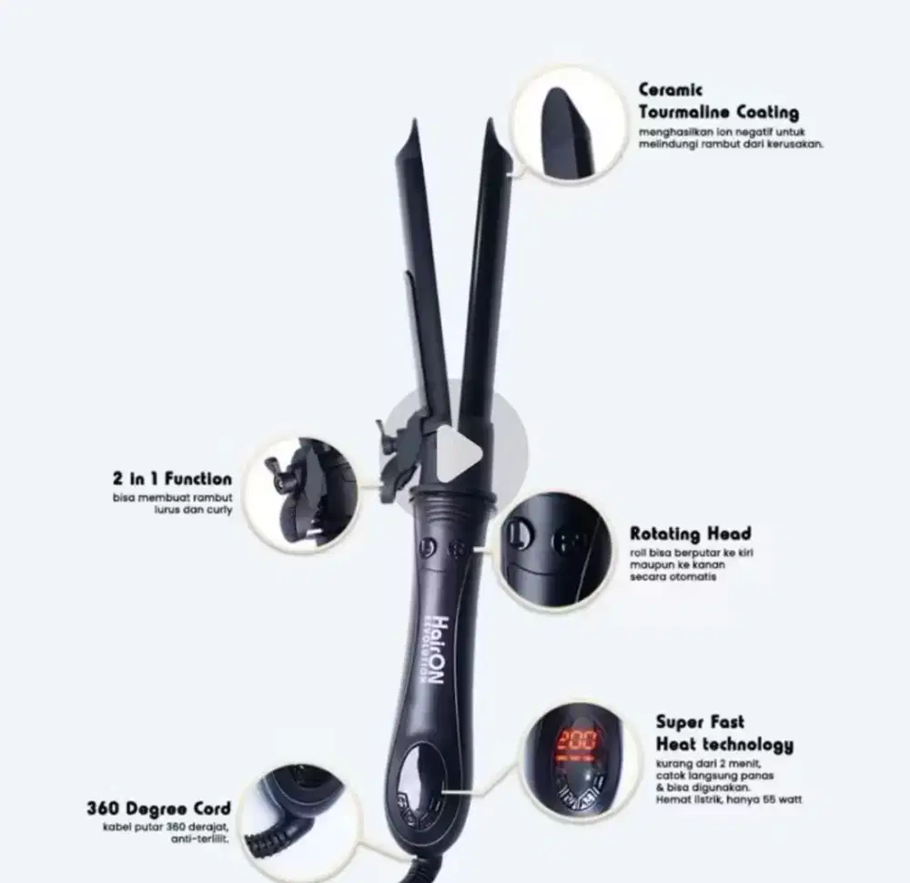 catokan 2n1 hair on revolution by seratin