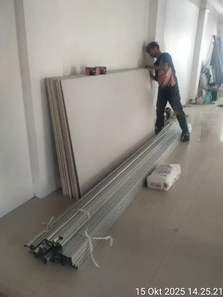 Matrial bangunan tukang dekor rumah dengan variasi gypsum murah