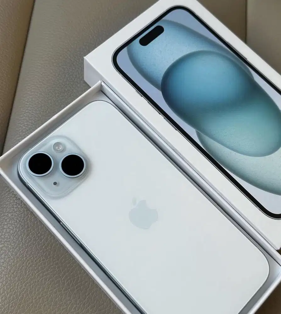 stock terbatas iPhone 15 256gb blue neww garansi resmi ibox 12 bln