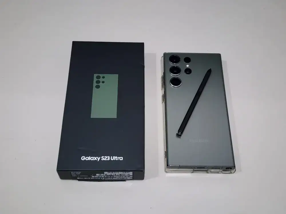 Samsung S23 Ultra 5G 12/512GB Green, Resmi Sein, Mulus, Fulset Lengkap