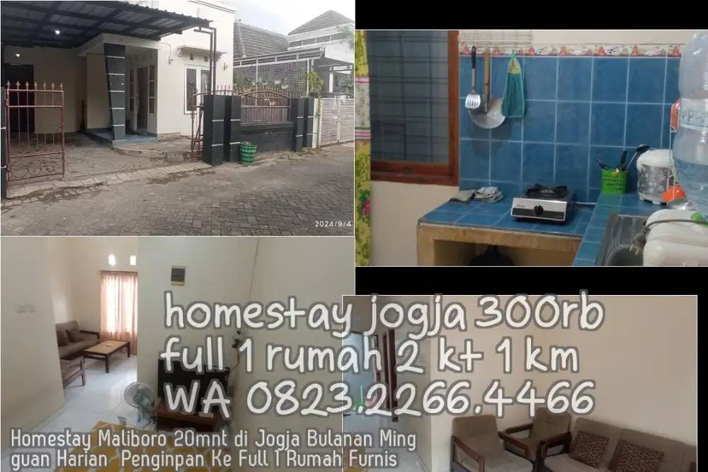 Homestay Maliboro 20mnt di Jogja Bulanan Mingguan Harian  Penginpan Ke