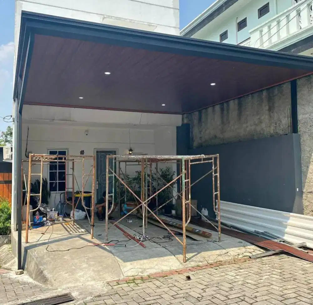 Kanopi alderon plafon vvc minimalis