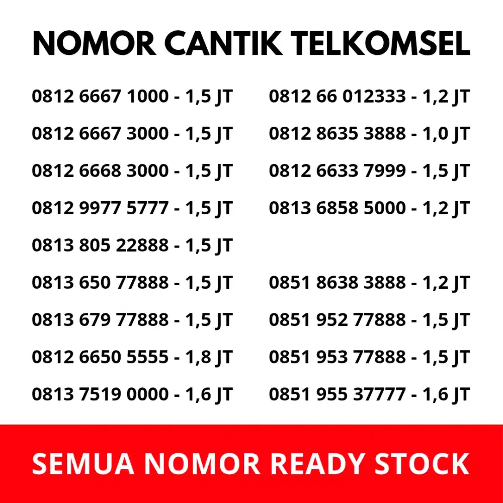 NOMOR CANTIK TELKOMSEL 4G LTE