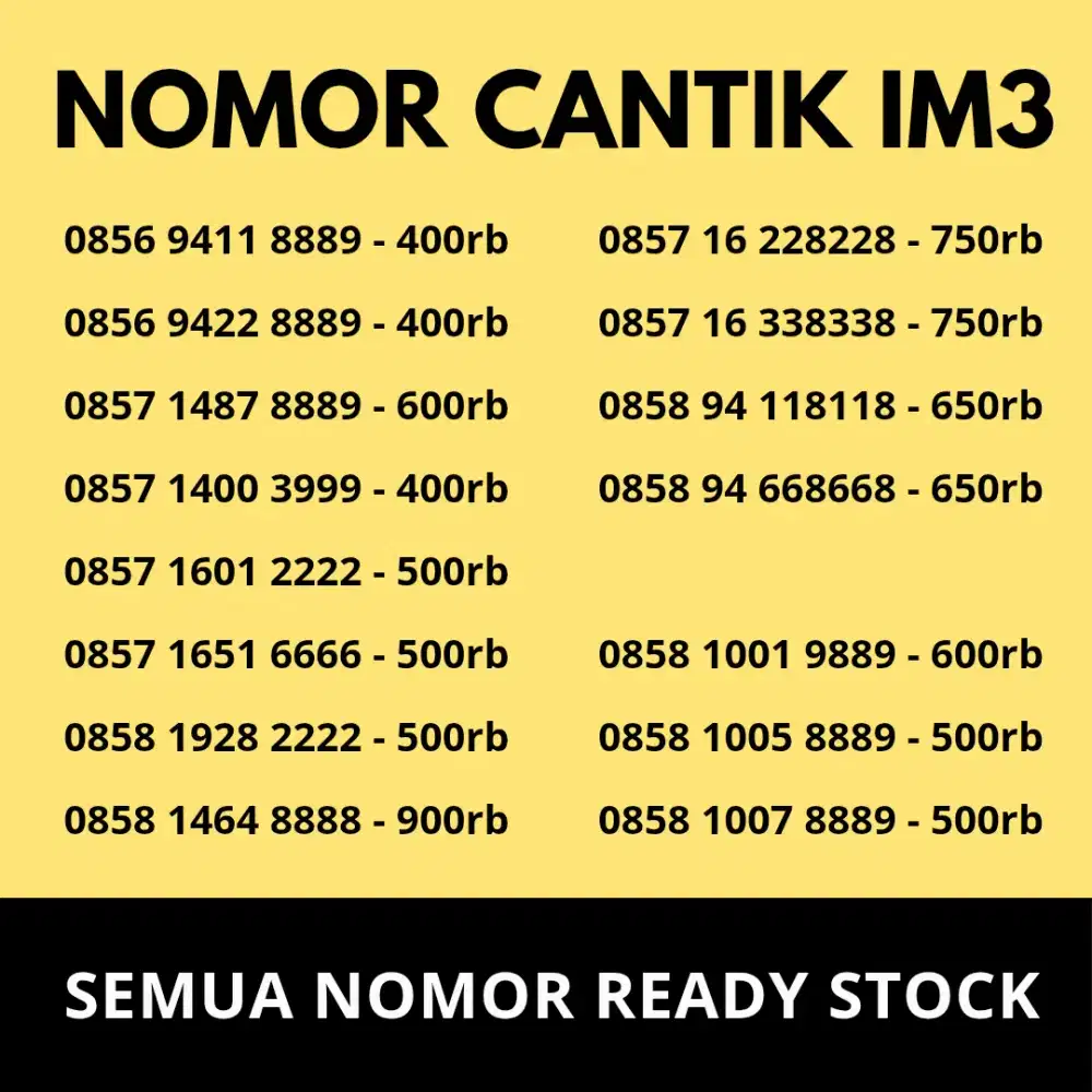 NOMOR CANTIK im3