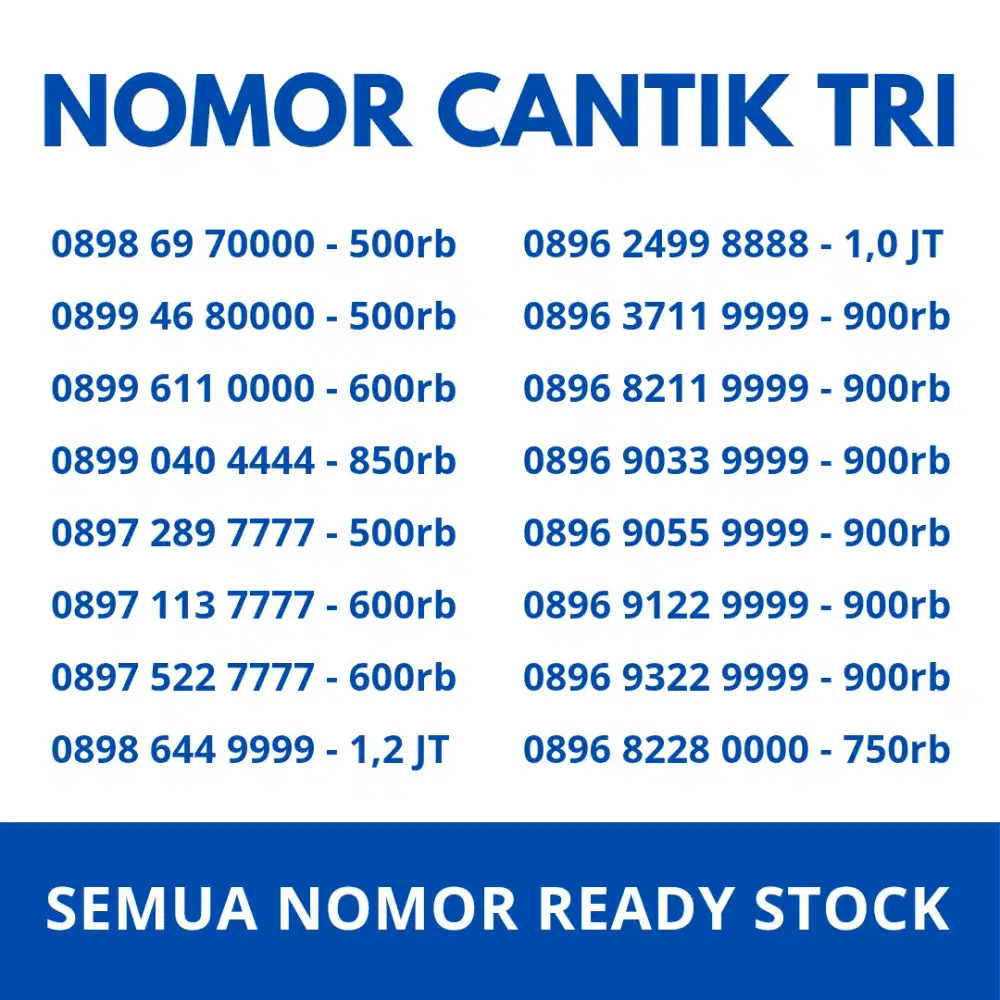 Nomor Cantik tri