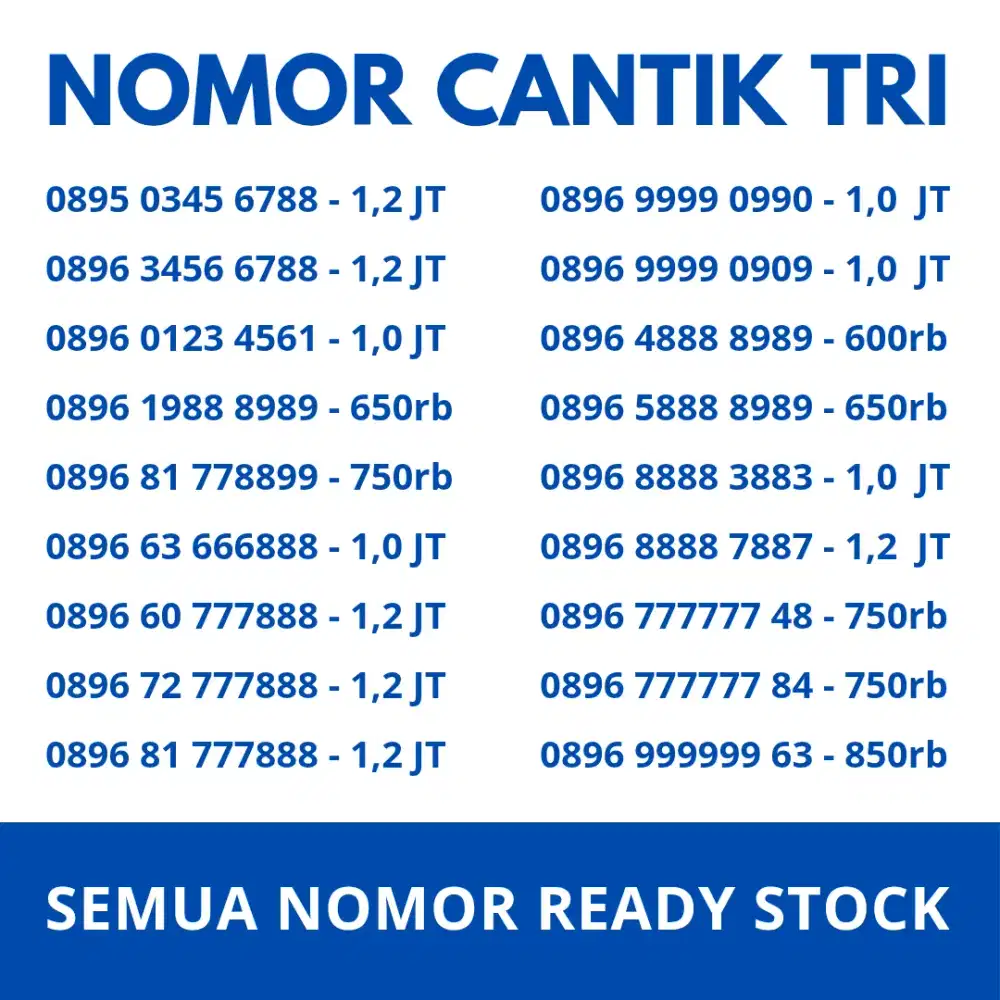 Nomor Cantik Tri