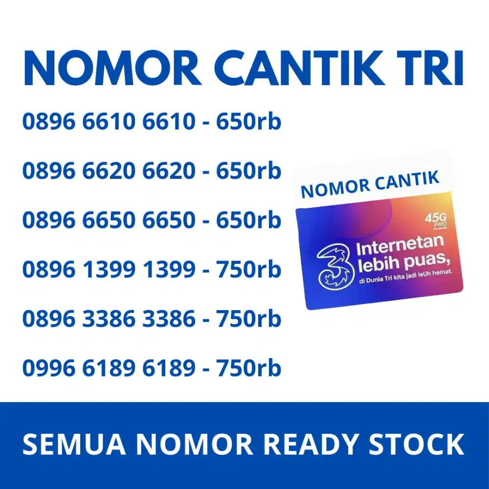 NOMOR CANTIK TRI