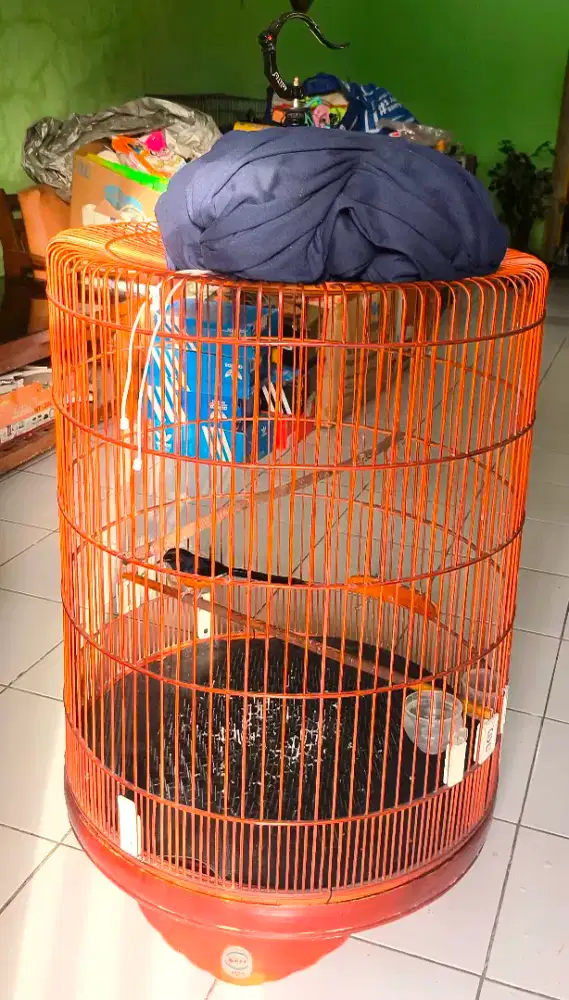 Kandang Murai merk Rafi No.1 Fullset + Kerodong