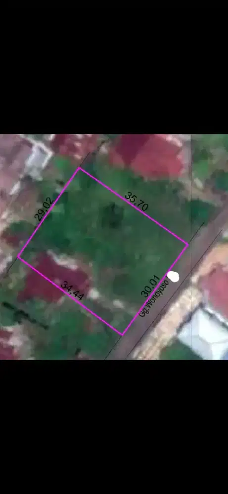 Tanah jalan surya masuk jalan wonoyoso