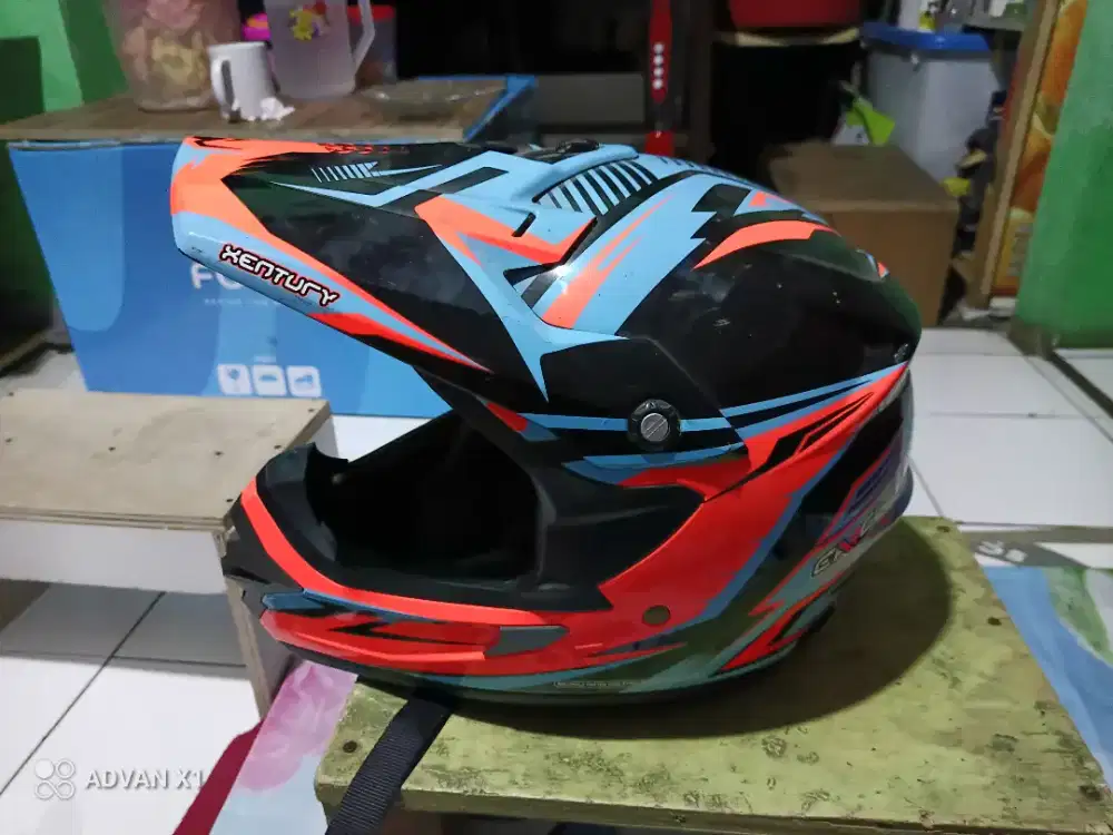 Helm Cargloss Cross Century FullFace Size M Original SNI